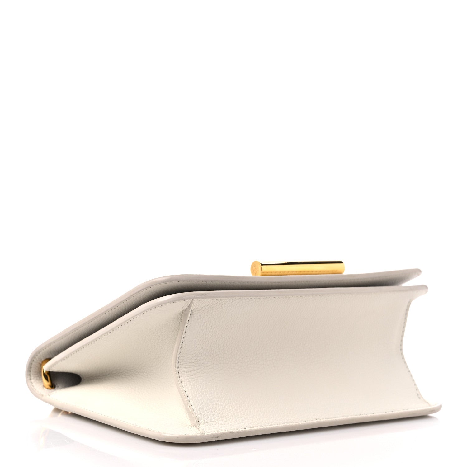 Tom Ford Grained Calfskin Tara Chain Shoulder Bag White 4 of 17