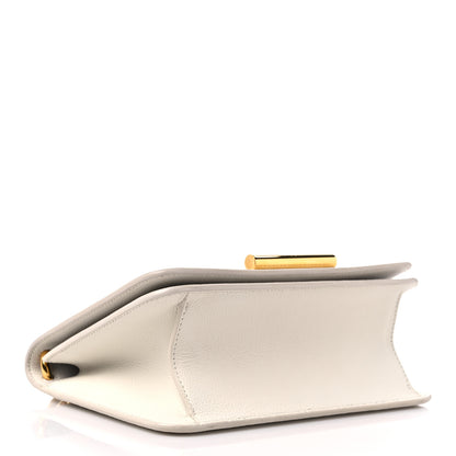 Tom Ford Grained Calfskin Tara Chain Shoulder Bag White 4 of 17