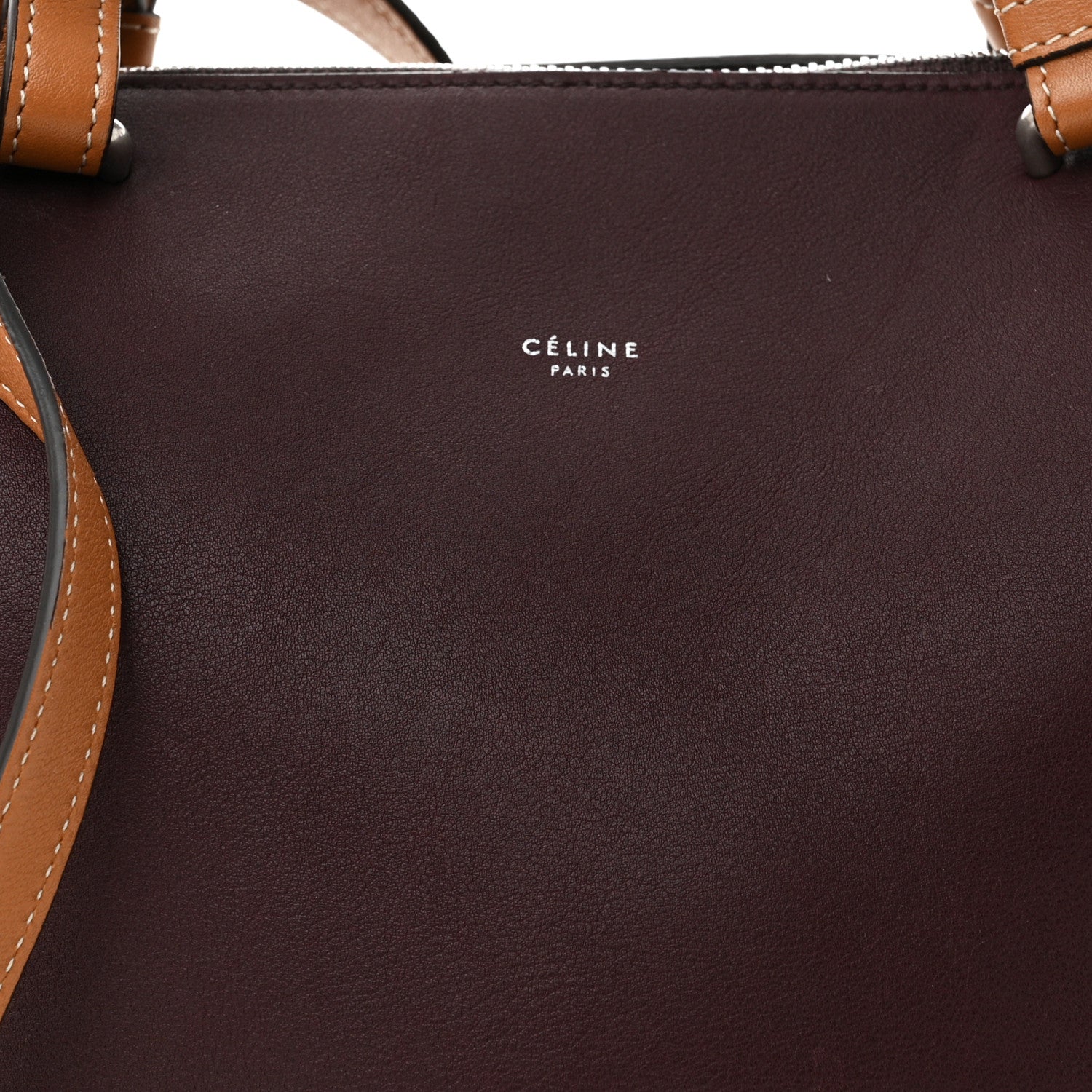 Celine Lambskin Small Soft Cube Satchel Burgundy 8 of 11