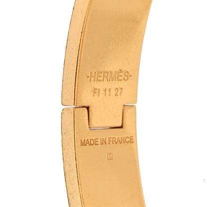 Hermes Enamel Narrow Clic Clac H Bracelet GM Orange 4 of 4