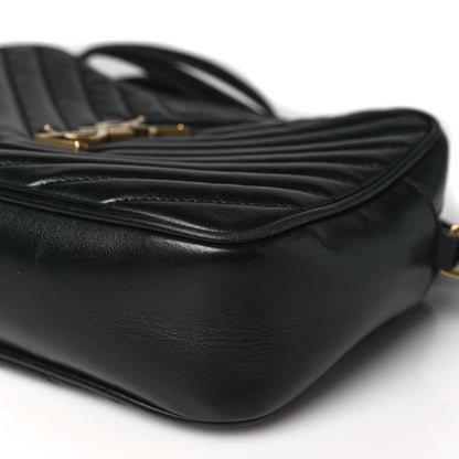 Saint Laurent Calfskin Matelasse Monogram Lou Camera Bag Black 10 of 13