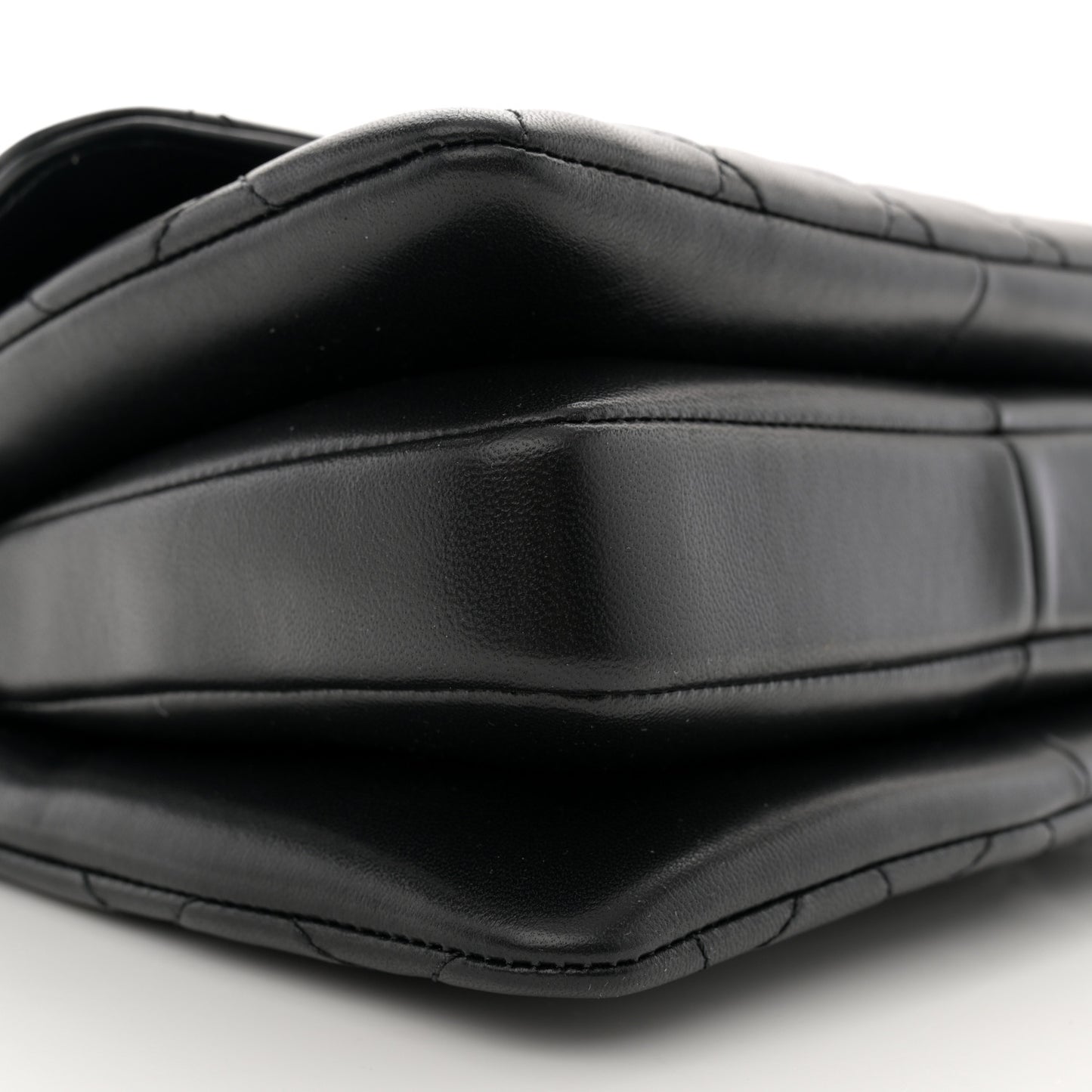 Lambskin Quilted Mini Trendy CC Dual Handle Flap Bag Black