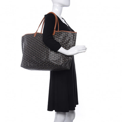 Goyard Goyardine Saint Louis GM Black Gold 2 of 9