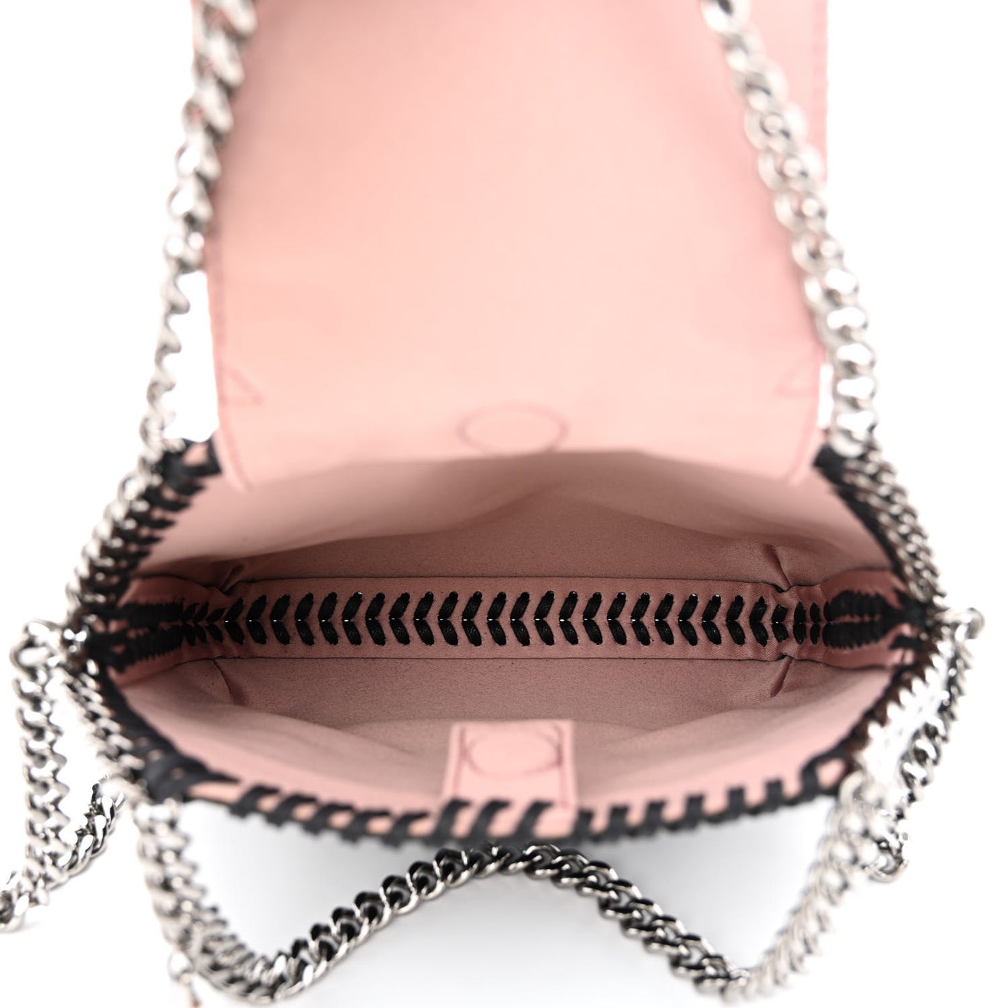 Metallic Glitter Mini Falabella Box Shoulder Bag Black