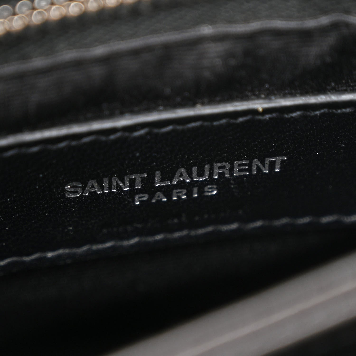 Saint Laurent Calfskin Y Quilted Monogram Toy Loulou Crossbody Bag Storm 7 of 11