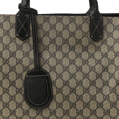 Gucci Calfskin GG Supreme Monogram Medium Reversible Tote Black 11 of 16