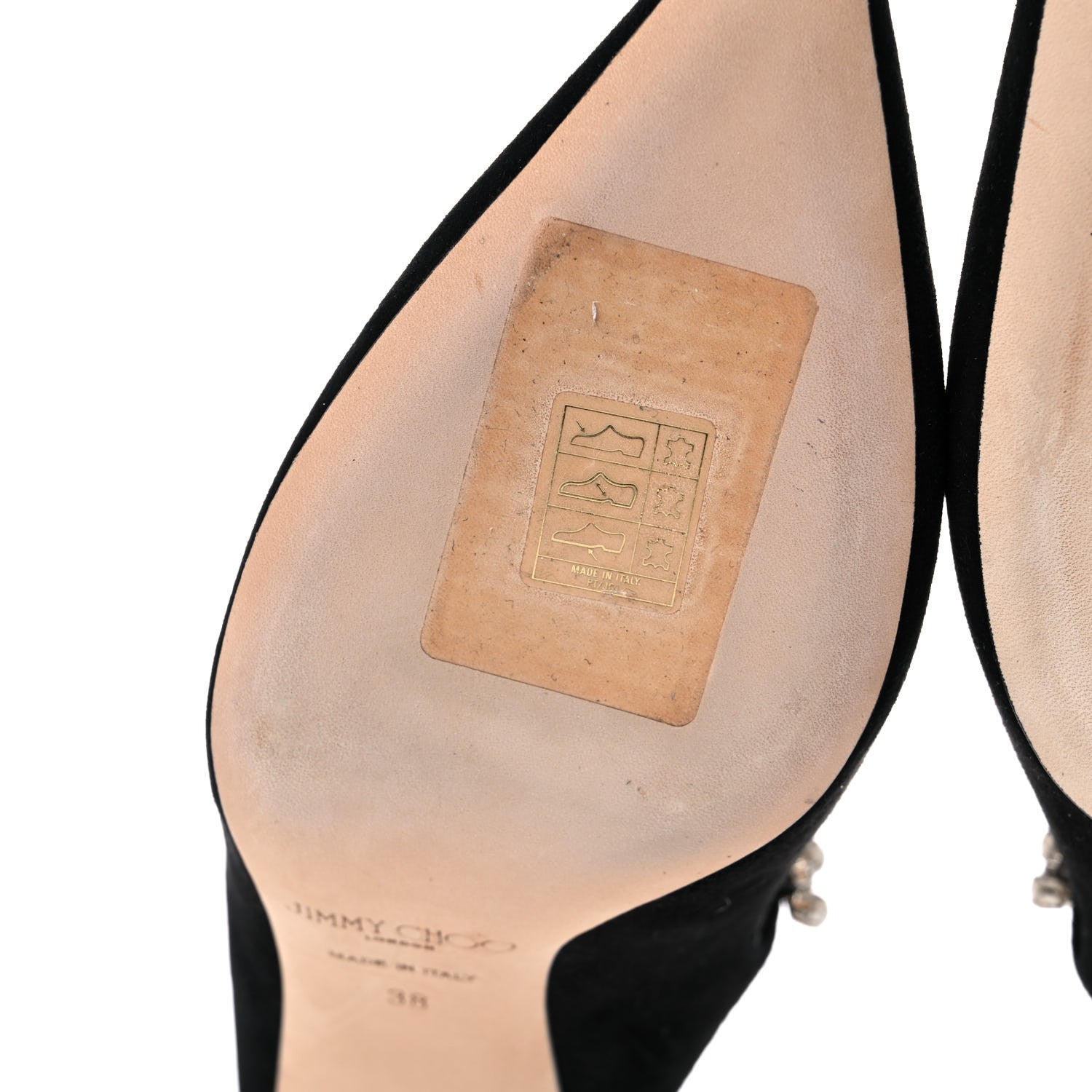 Jimmy Choo Suede Bing 65 Pumps 38 Black 7 of 13