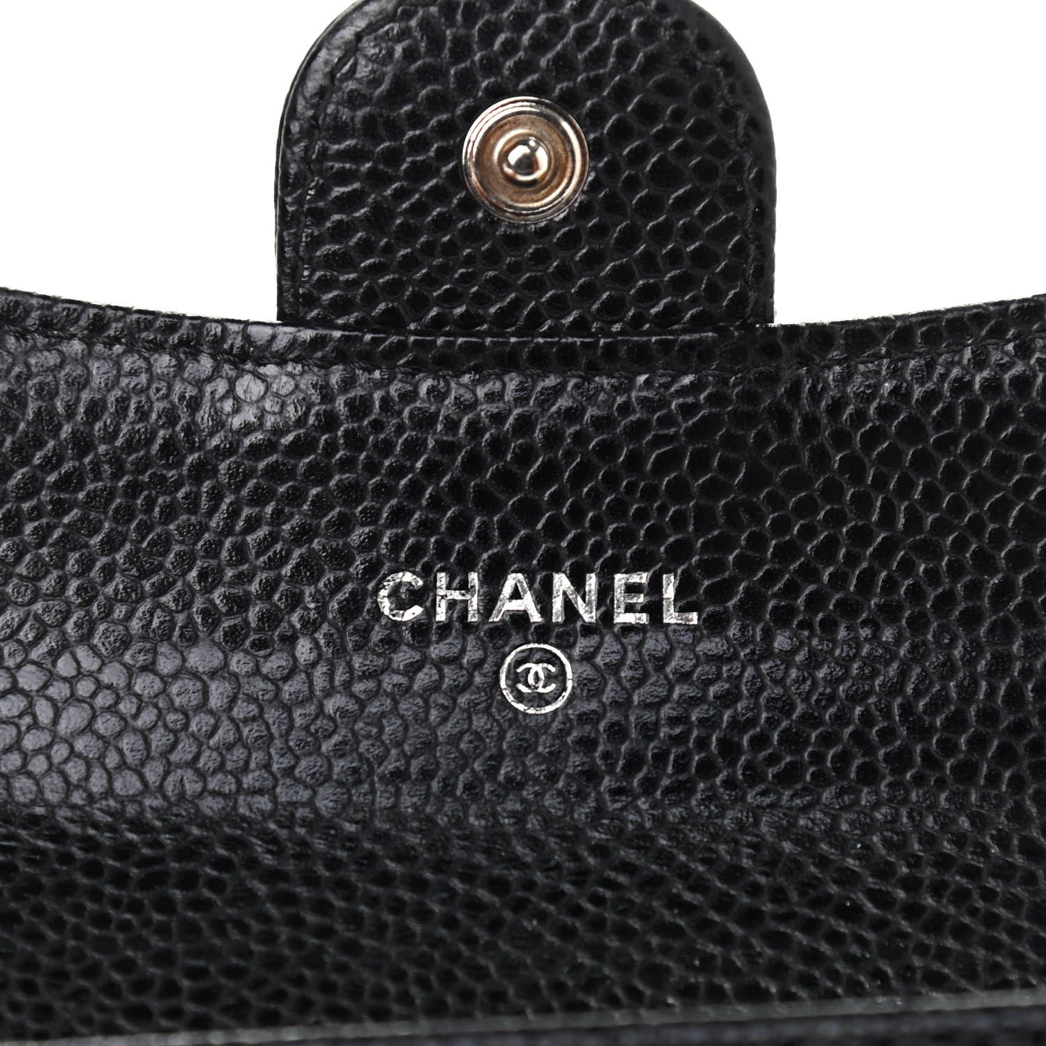 Chanel Caviar Quilted Flap Card Holder Wallet Black 6 of 8