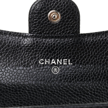 Chanel Caviar Quilted Flap Card Holder Wallet Black 6 of 8