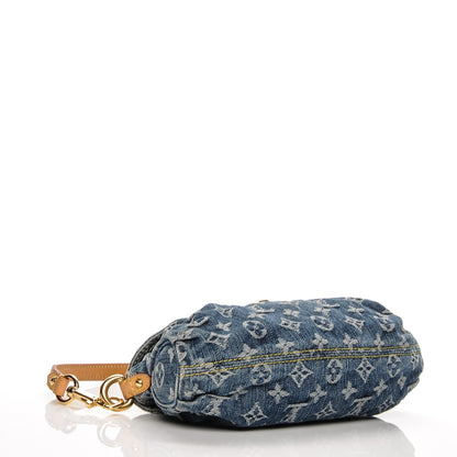 Louis Vuitton Monogram Denim Mini Pleaty Blue 4 of 6