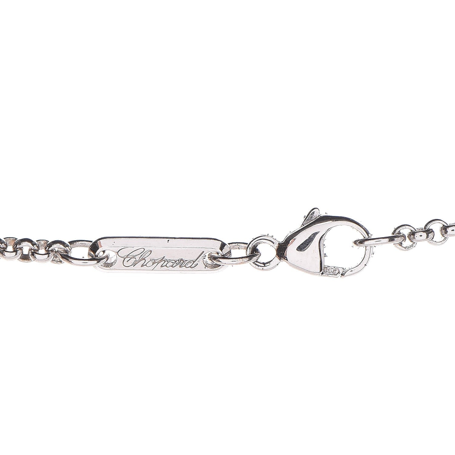 Chopard 18K White Gold Happy Diamonds Heart Necklace 6 of 8