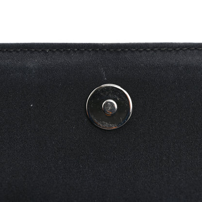 Chanel Satin Ribbon Bow Clutch Black 8 of 20
