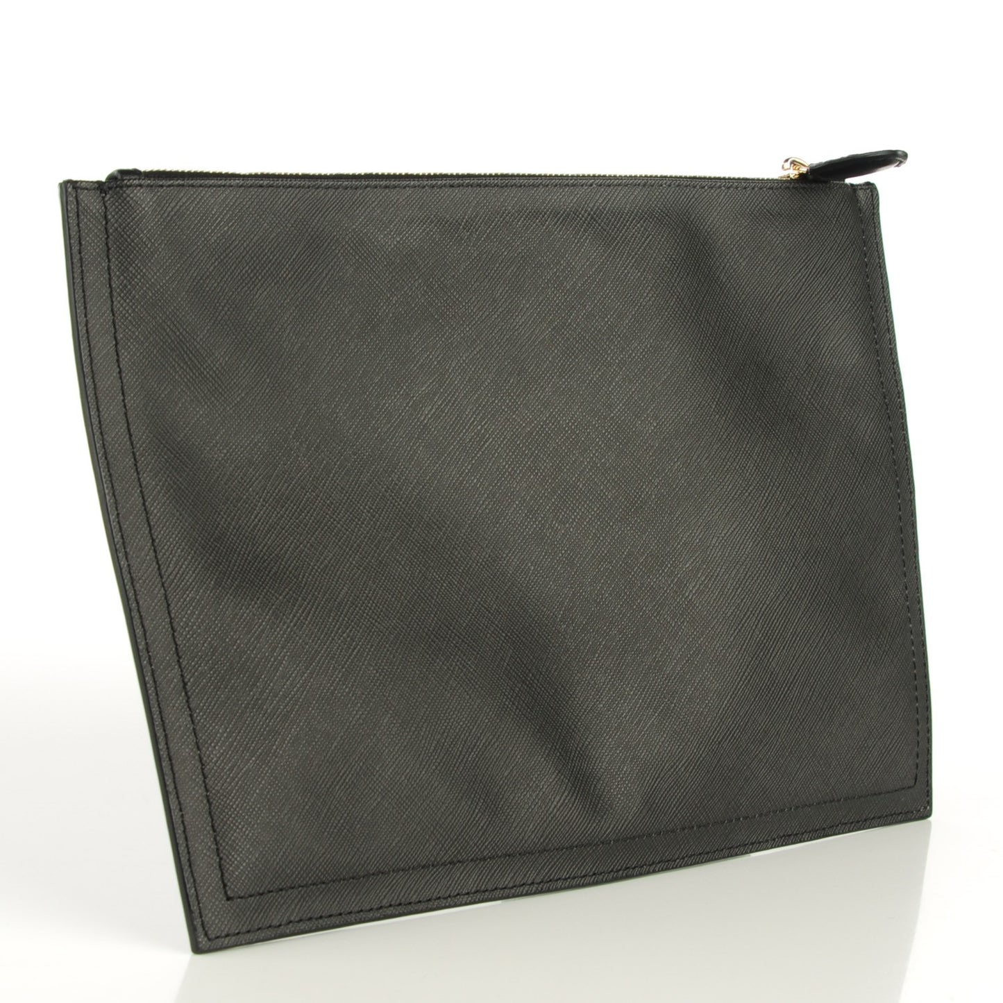 Textured Coated Canvas Bambi Print Medium Cosmetic Pouch