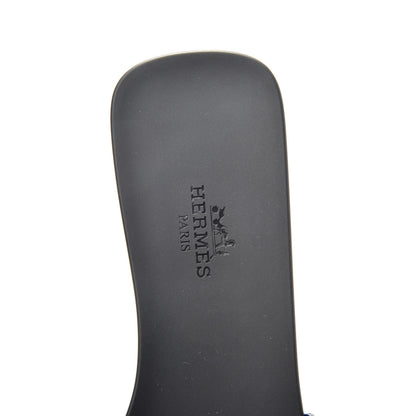 Hermes Rubber Aloha Sandals 37 Black 5 of 7