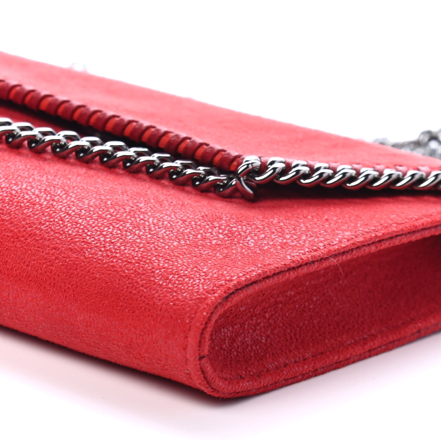 Shaggy Deer Mini Falabella Crossbody Bag Cherry