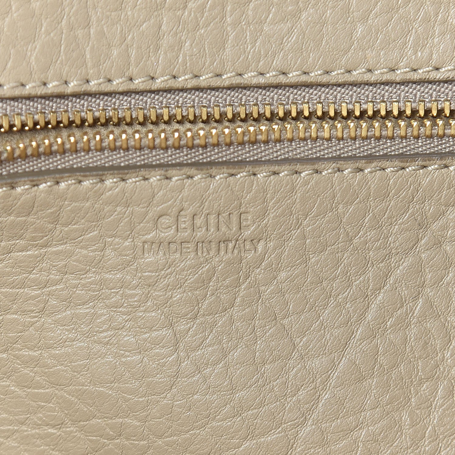Celine Crisped Calfskin Medium Tie Knot Tote Light Taupe 9 of 11