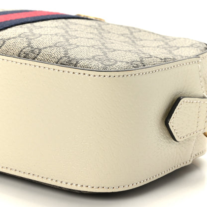 Gucci GG Supreme Monogram Textured Calfskin Web Small Ophidia Camera Bag Beige Ebony Mystic White 8 of 8