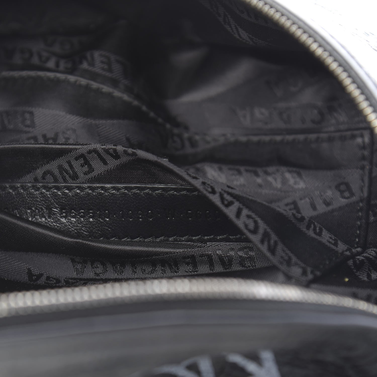 Balenciaga Agneau Arena Graffiti All Over XXS Souvenir Belt Bag Black White 7 of 10