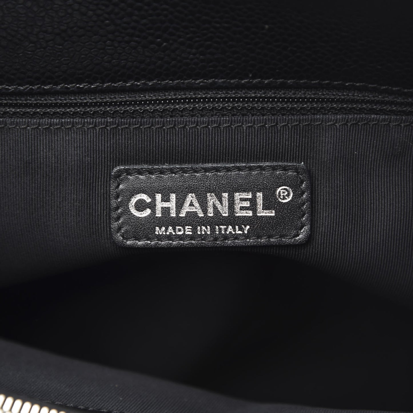 Caviar Quilted Grand Shopping Tote GST Black