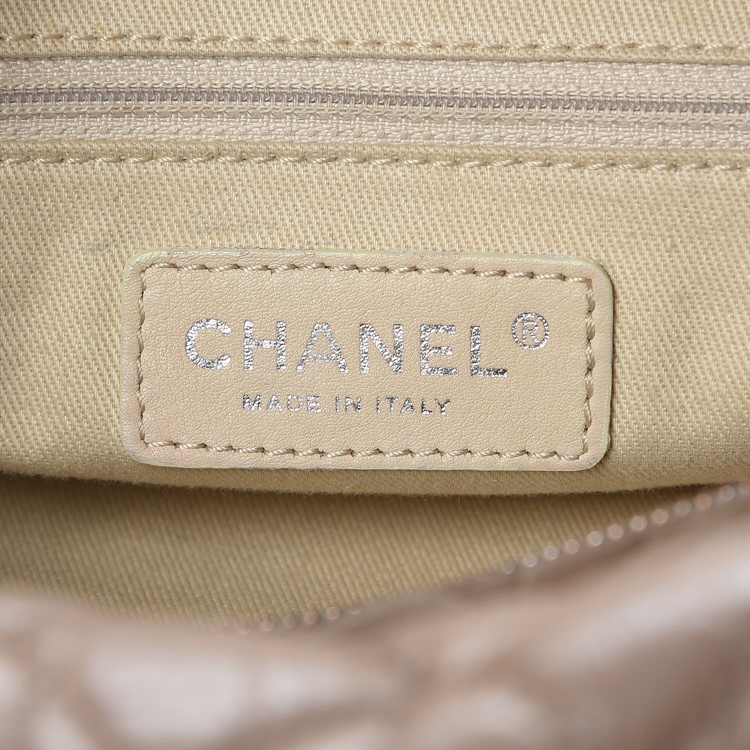 Chanel Distressed Lambskin Lady Braid Small Tote Taupe 6 of 15