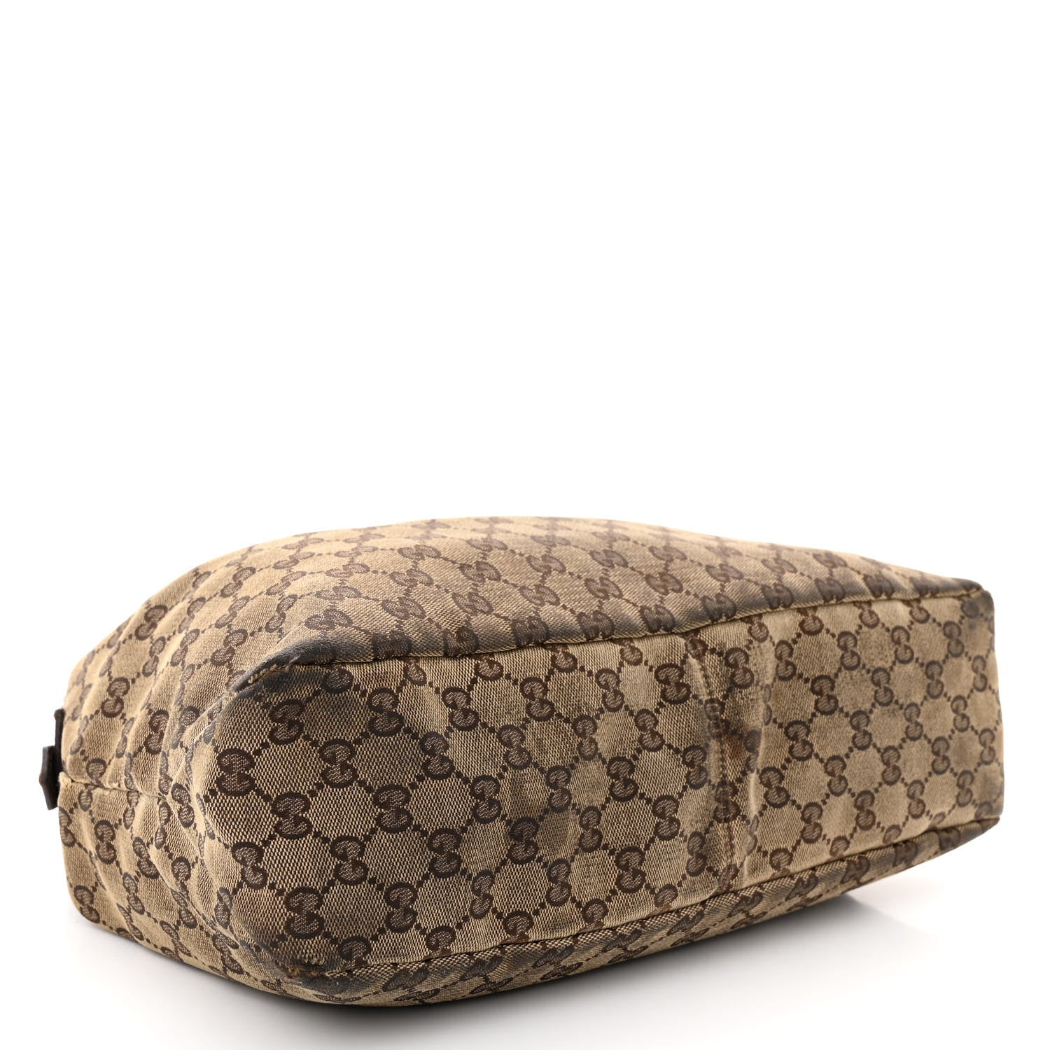 Gucci Monogram Medium Horsebit Chain Hobo Dark Brown 4 of 10