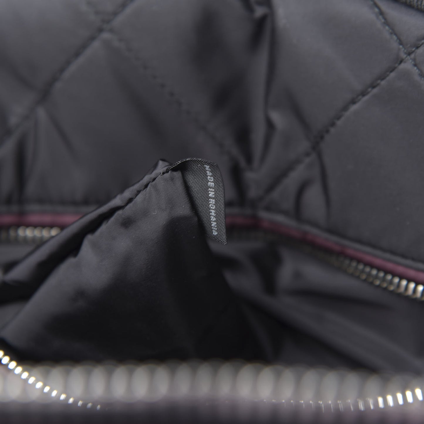 Tessuto Nylon Bomber Bag Granato