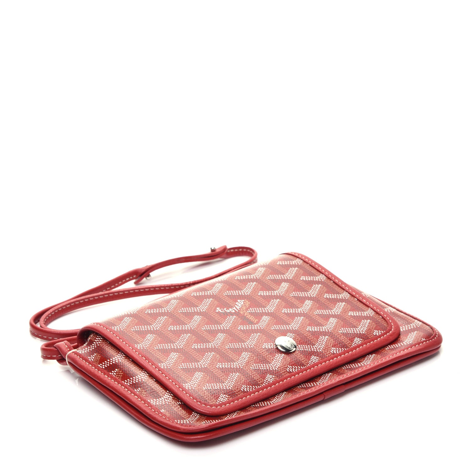 Goyard Goyardine Plumet Wallet Clutch Red 4 of 8