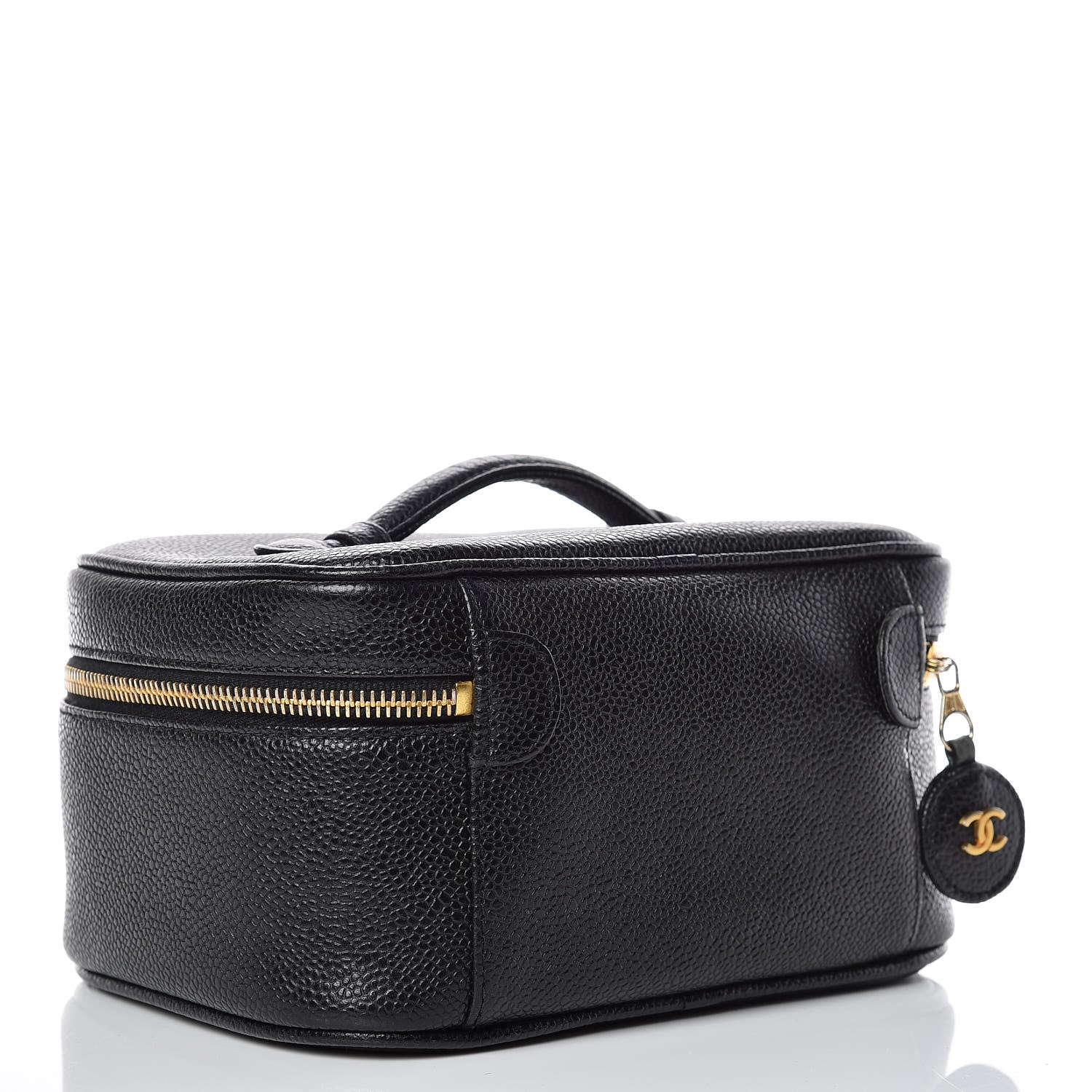 Chanel Caviar Vanity Cosmetic Case Black 3 of 4