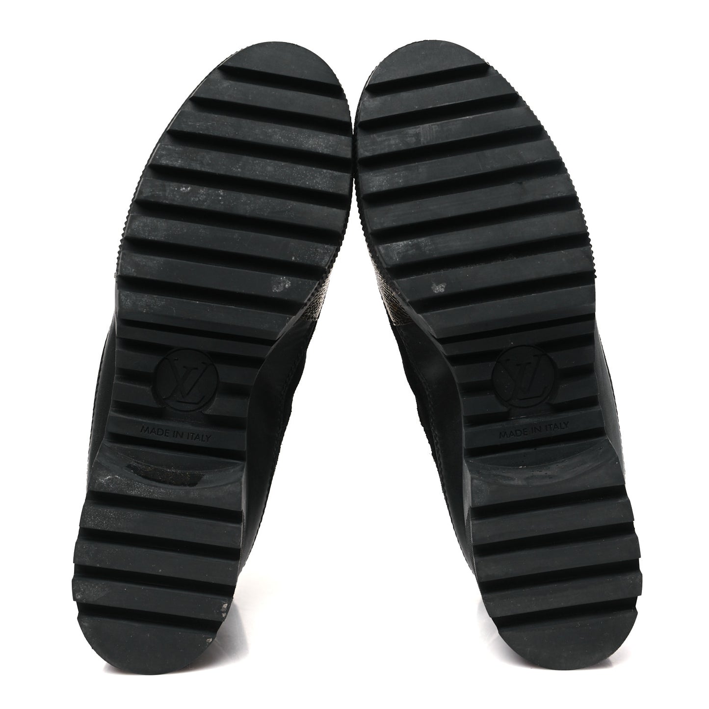 Nylon Embroidered Monogram Suede Laureate Platform Desert Boots 38 Kaki