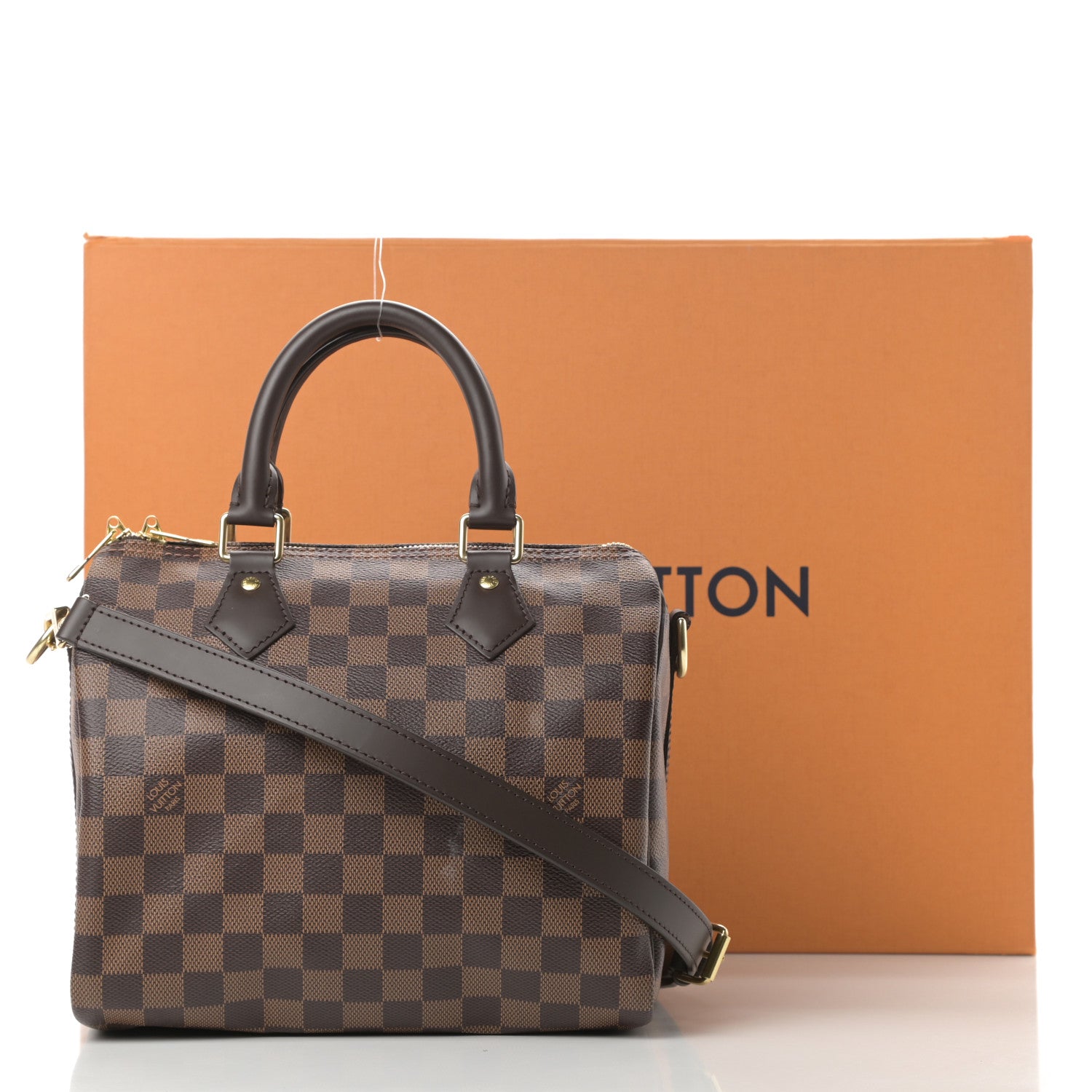 Louis Vuitton Damier Ebene Speedy Bandouliere 25 15 of 15