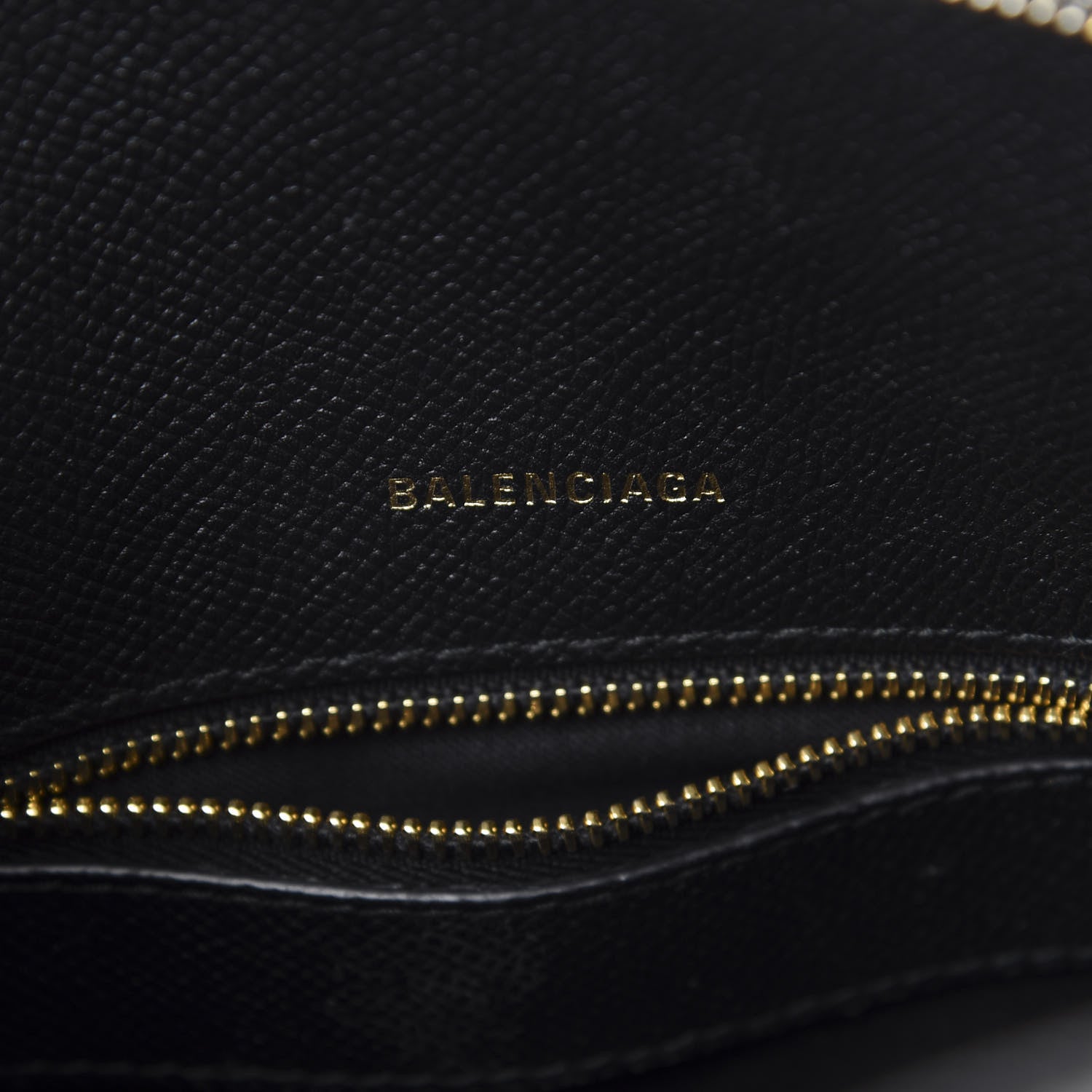 Balenciaga Signature Grained Calfskin Logo S Ville Top Handle Bag Black 11 of 13