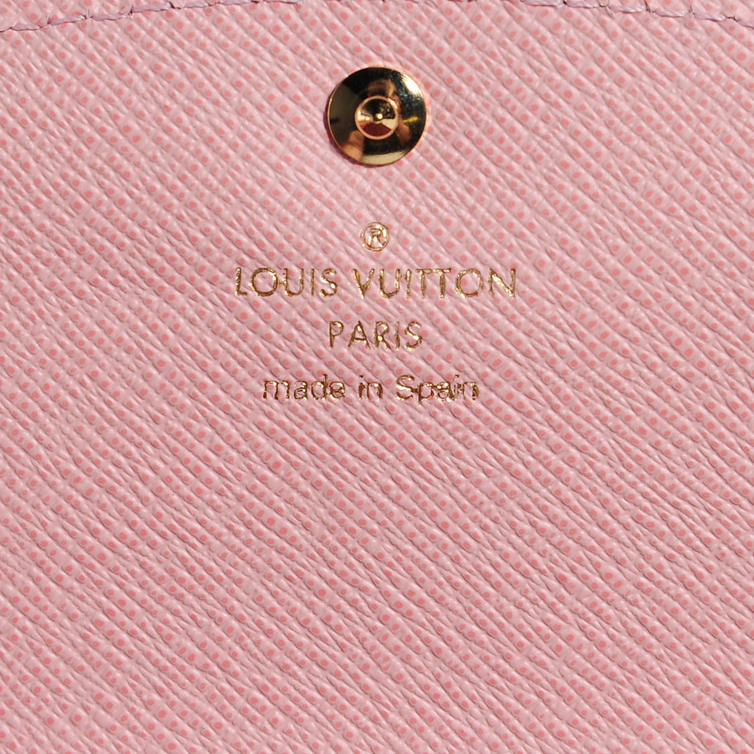 Louis Vuitton Damier Ebene Caissa Wallet Rose Ballerine 7 of 8
