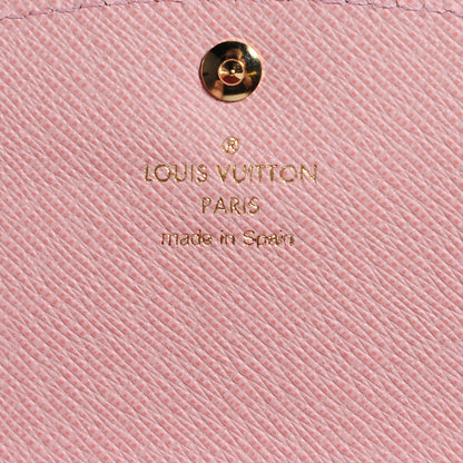 Louis Vuitton Damier Ebene Caissa Wallet Rose Ballerine 7 of 8