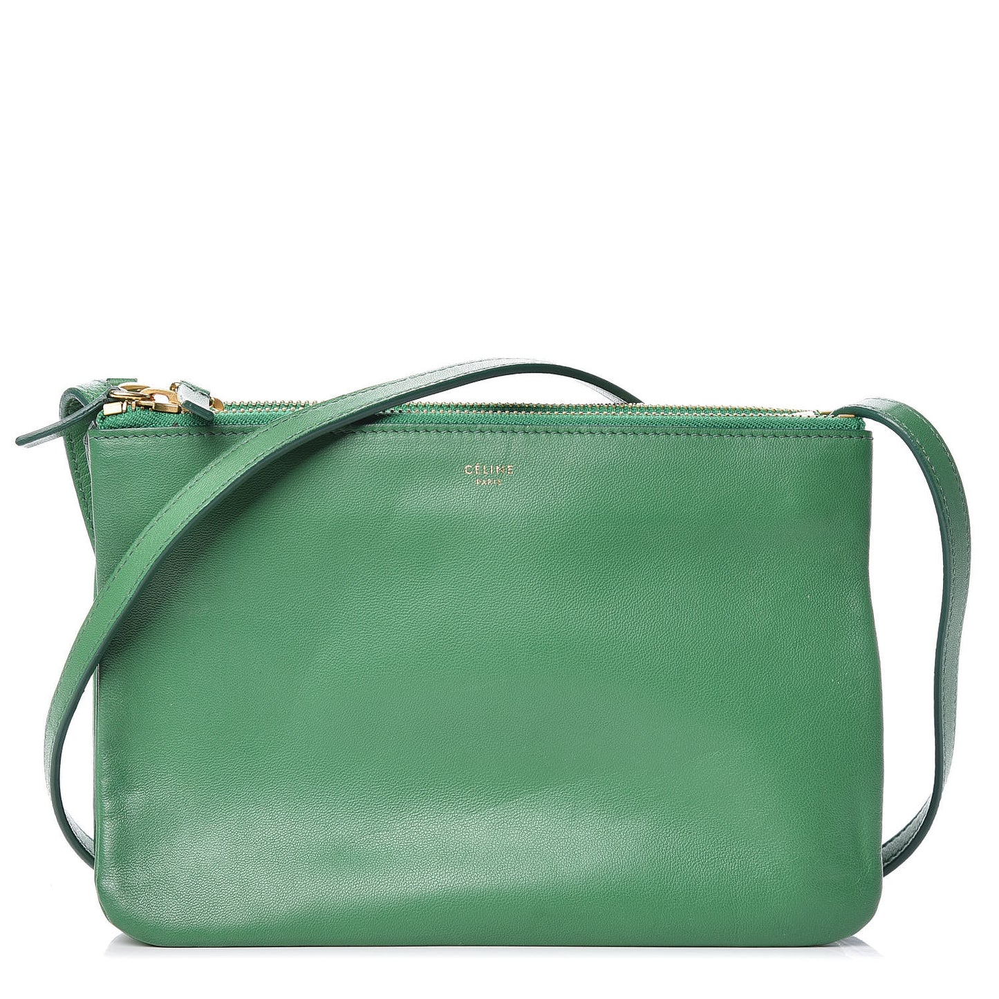 Lambskin Small Trio Crossbody Bag Grass