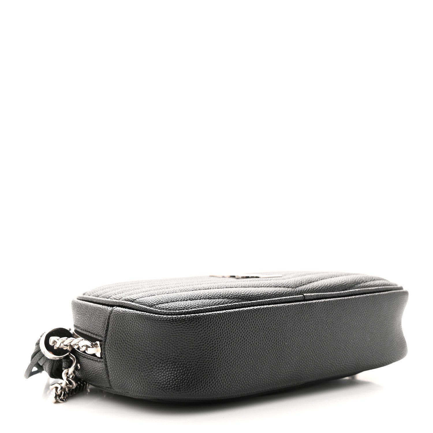 Saint Laurent Grain De Poudre Matelasse Monogram Mini Lou Camera Bag Black 4 of 10