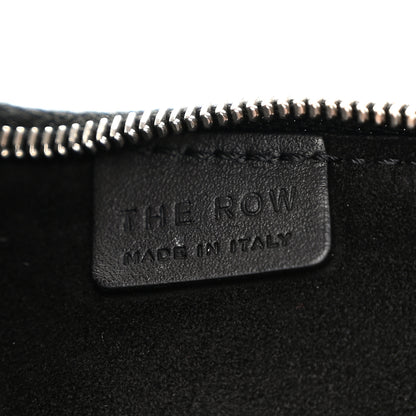 The Row Smooth Calfskin Half Moon Shoulder Bag Black 6 of 9