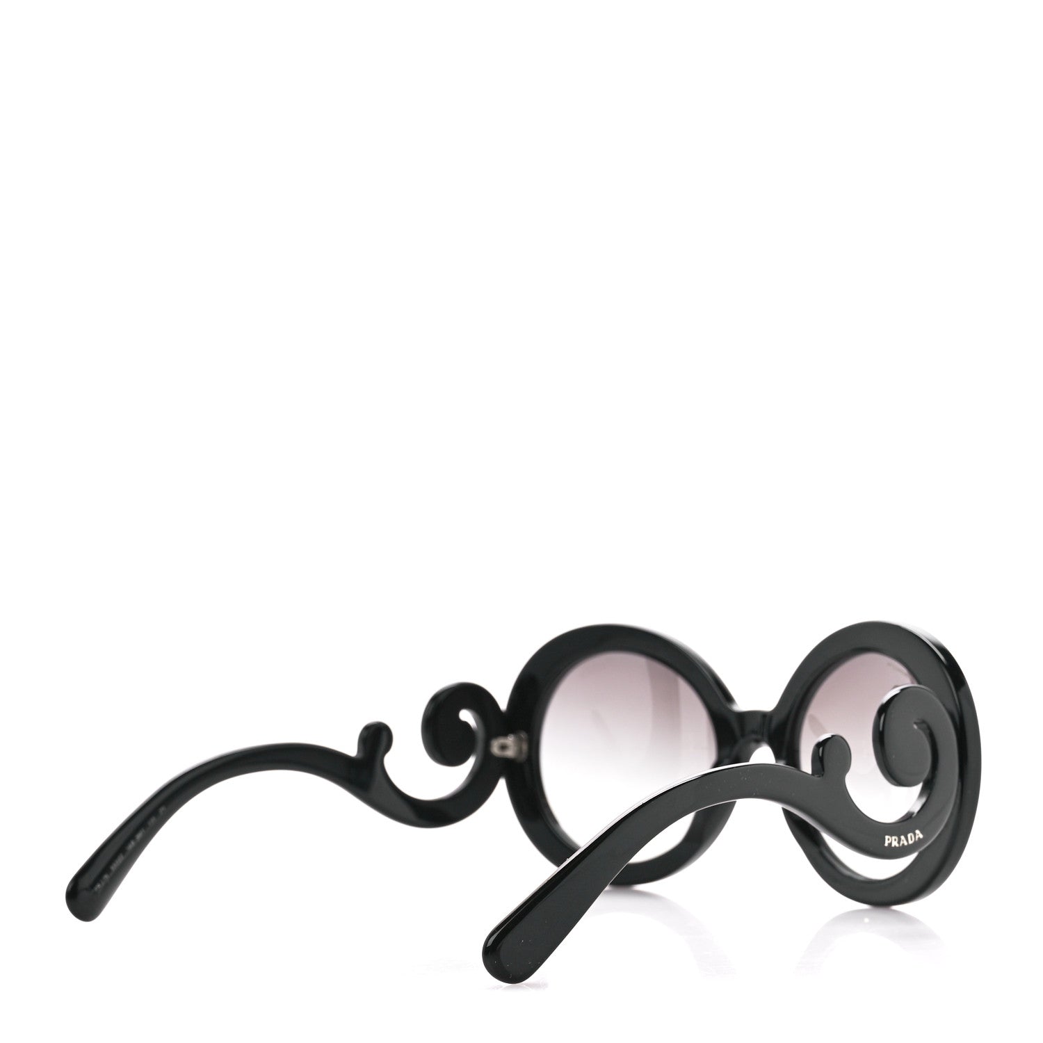 Prada Baroque Sunglasses SPR 27N Black 4 of 9