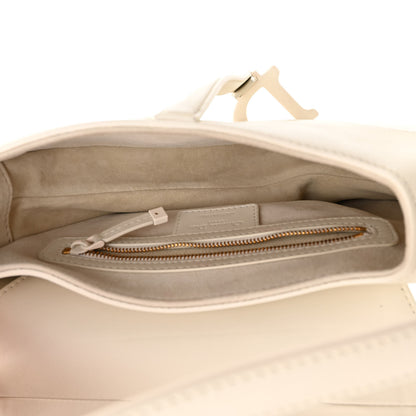 Christian Dior Ultra Matte Calfskin Saddle Bag Off White 5 of 11