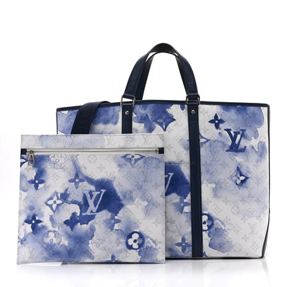 Louis Vuitton Monogram Watercolor New Tote GM Blue 10 of 10