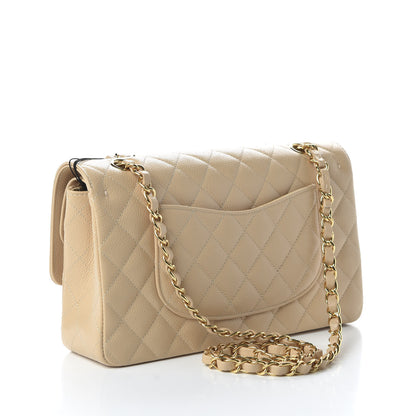 Chanel Caviar Quilted Medium Double Flap Beige Clair 3 of 10