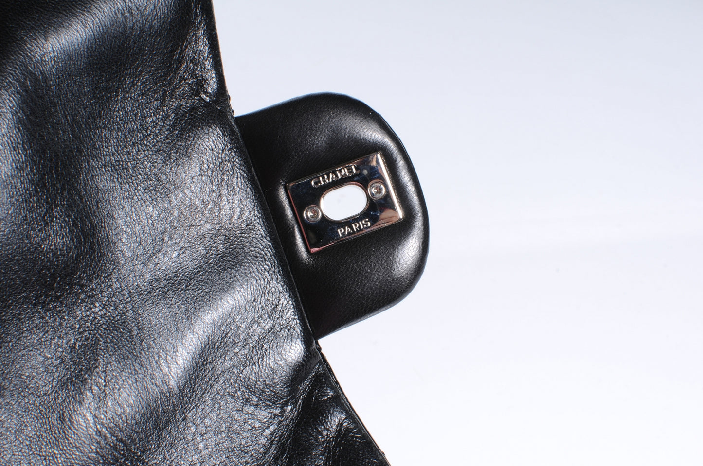 Patent Upside Down Flap Tote Bag