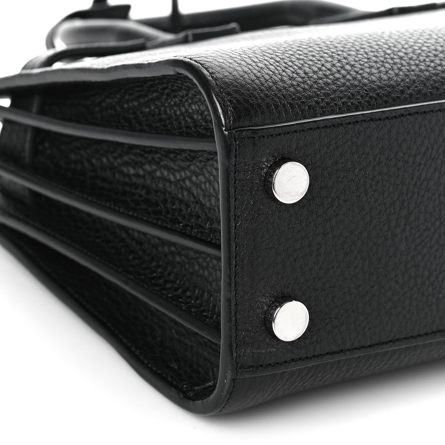 Saint Laurent Grained Calfskin Nano Sac De Jour Black 7 of 8