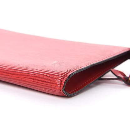 Louis Vuitton Epi Pochette Accessories 24 Castillan Red 8 of 13