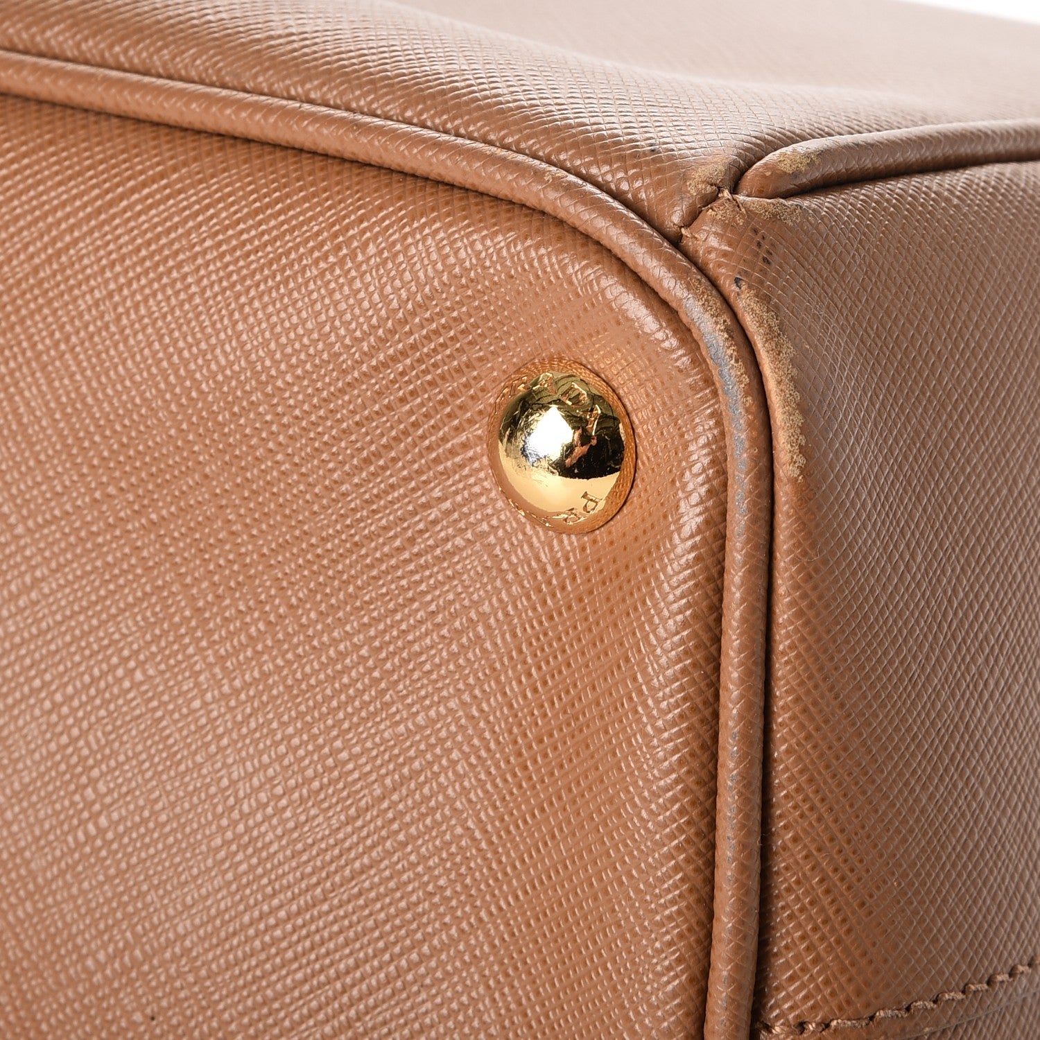 Prada Saffiano Medium Galleria Double Zip Tote Caramel 14 of 22