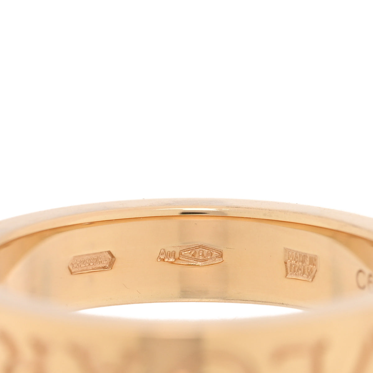 Bulgari 18K Yellow Gold Diamond B.Zero1 Essential Band Ring 52 6 4 of 5