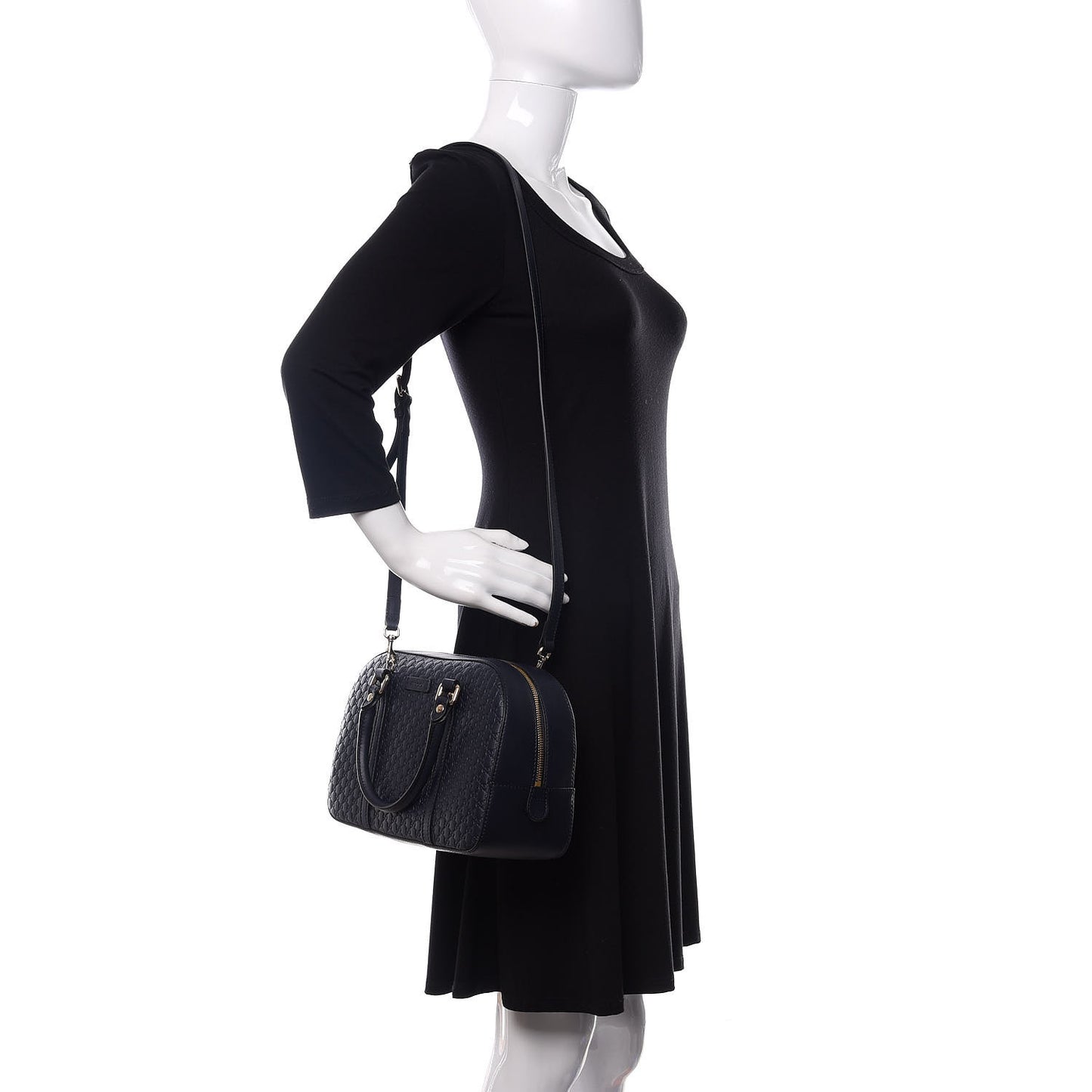 Microguccissima Medium Crossbody Bag Blue