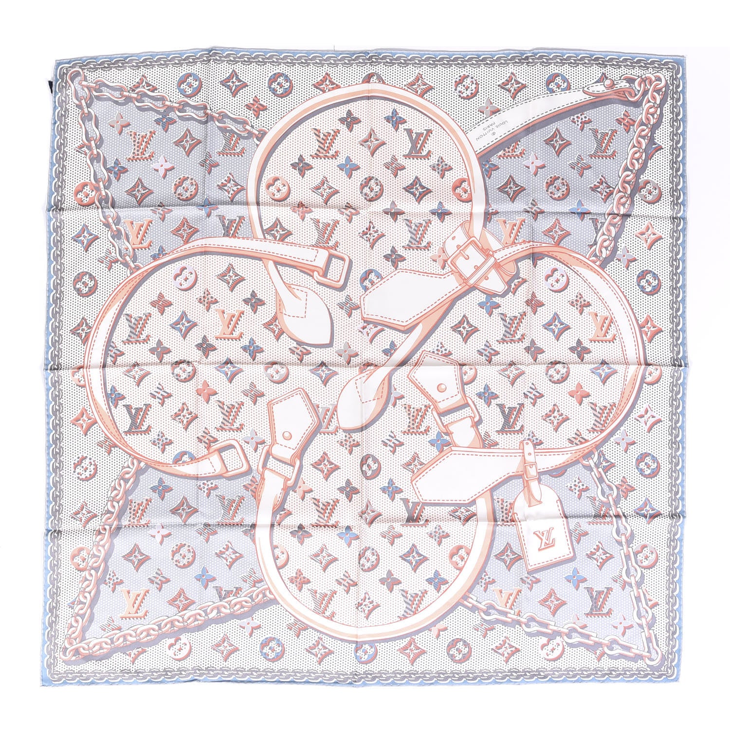 Louis Vuitton Silk Pop Monogram Scarf Blush Clair 1 of 3