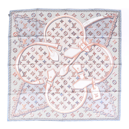 Louis Vuitton Silk Pop Monogram Scarf Blush Clair 1 of 3