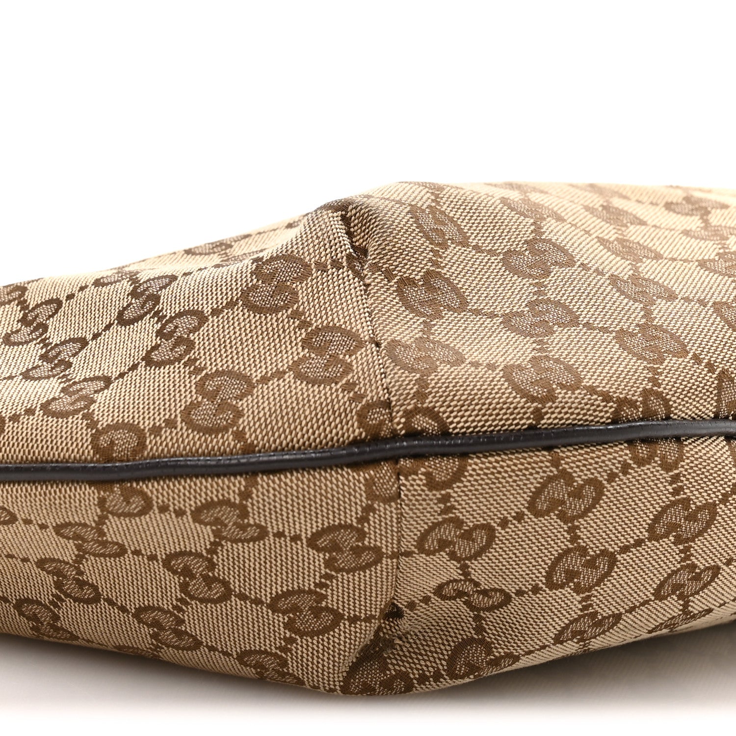 Gucci Monogram Medium Half Moon Hobo Dark Brown 8 of 9