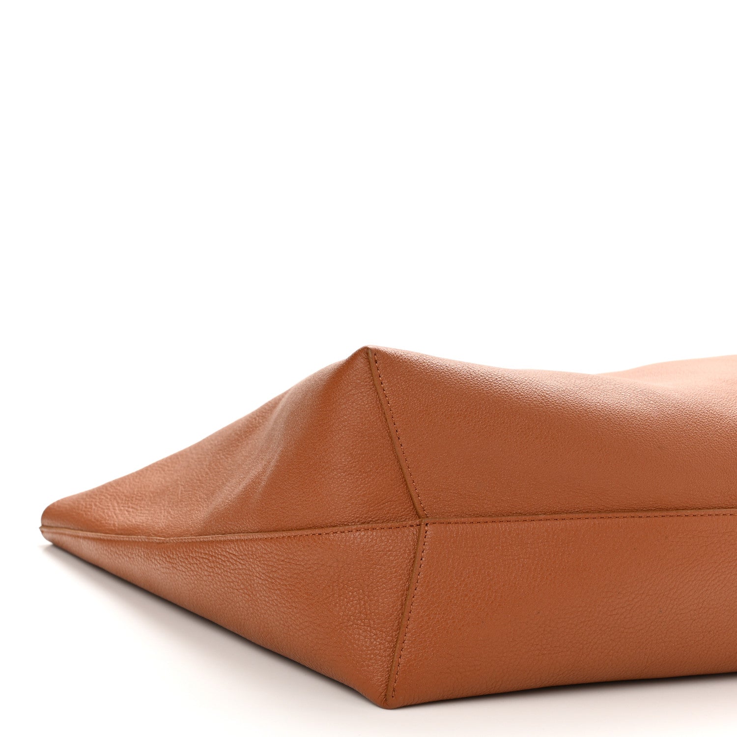 Mansur Gavriel Tumbled Calfskin Large Shopping Tote Caramel 9 of 10